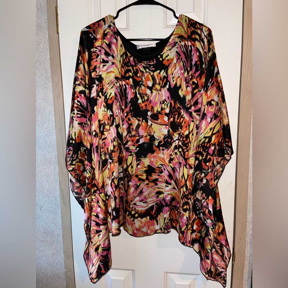 Allison Daley Butterfly Sheer Blouse